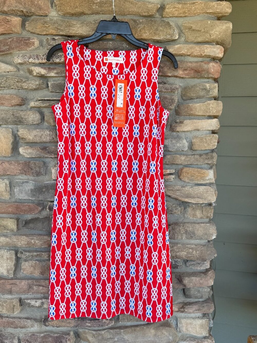 JUDE CONNALLY Beth Dress Jude Cloth Sailors Knot Red Mini Sleeveless SMALL NWT